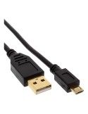 InLine® Micro-USB 2.0 Kabel, USB-A Stecker an Micro-B Stecker vergoldete Kontakte, 2m