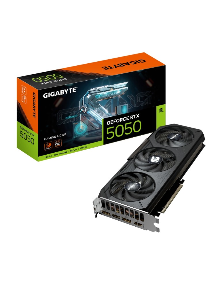 GIGABYTE GeForce RTX 5050 8GB Gaming OC Grafikkarte - 8GB GDDR6, 2x HDMI, 2x DP