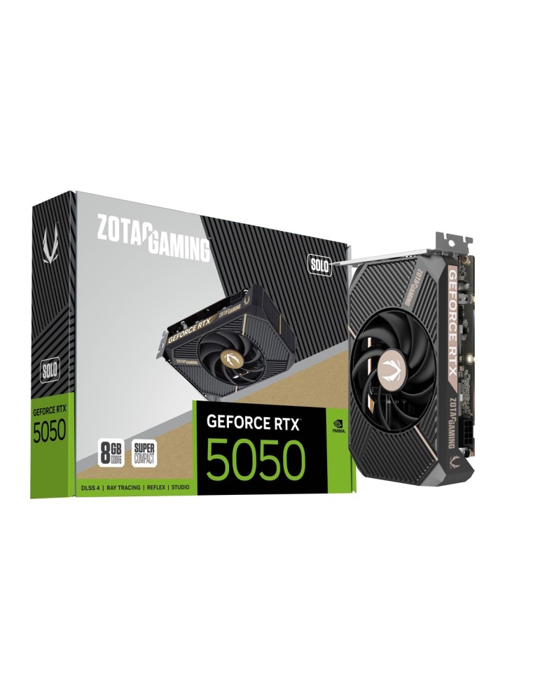 ZOTAC GAMING GeForce RTX 5050 8GB Solo Grafikkarte - 8GB GDDR6, DVI, HDMI, DP