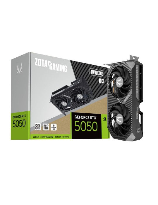 ZOTAC GAMING GeForce RTX 5050 8GB Twin Edge OC Grafikkarte - 8GB GDDR6, DVI, HDMI, DP