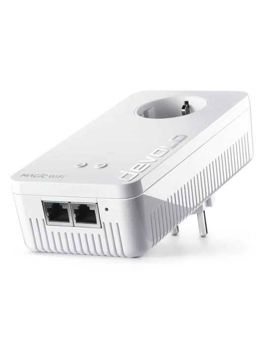 devolo Magic 2 WiFi 6 next Powerline Adapter Powerline bis zu 2.400 Mbit/s, WiFi 6 bis zu 3.000 Mbit/s, 2x Gigabit LAN