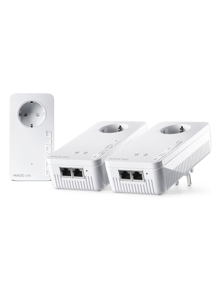 devolo Magic 2 WiFi 6 next Powerline Multiroom Kit 2x devolo Magic 2 WiFi 6 next Adapter, 1x devolo Magic 2 LAN Adapter