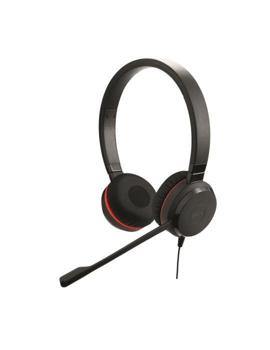 Jabra Evolve 20 SE Headset, Stereo, Kabelgebunden USB-A und -C-Anschluss, UC-Optimiert, Kunstlederohrpolster
