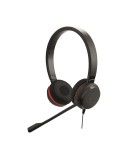 Jabra Evolve 20 SE Headset, Stereo, Kabelgebunden USB-A und -C-Anschluss, UC-Optimiert, Kunstlederohrpolster