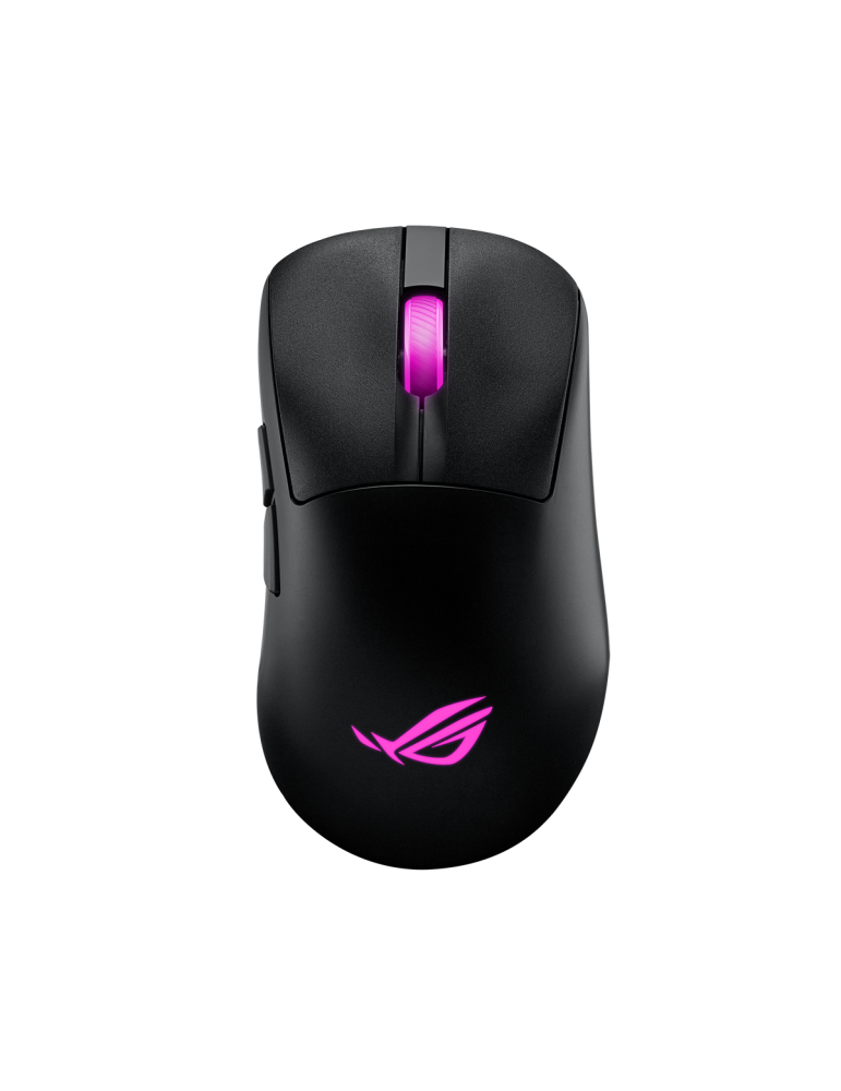 ASUS ROG Keris II Origin Kabellose ergonomische Gaming Maus, 65g leicht, 3-Zonen-RGB-Beleuchtung, black