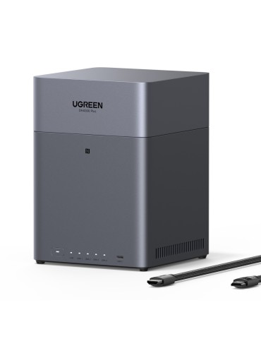 UGREEN NASync DH4300 Plus 4-Bay NAS 0/4, 1x 2.5GbE, 1x USB-C, 2x USB-A, 8GB RAM