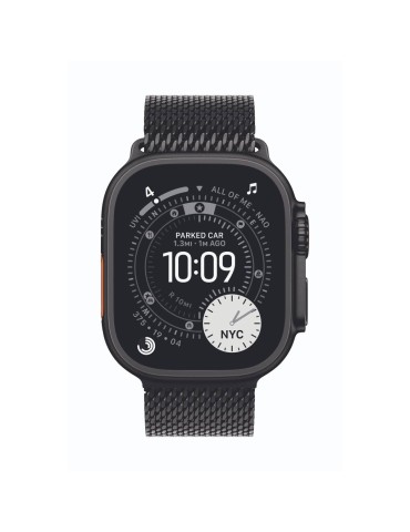 Apple Watch Ultra 3 Cellular 49mm Schwarz Titan Gehäuse mit Schwarz Titan Milanaise Armband - Large