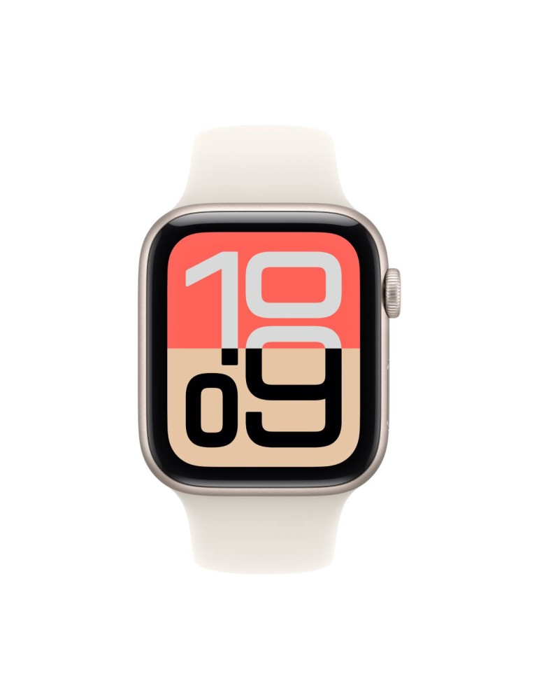 Apple Watch SE 3 Cellular 44mm Polarstern Aluminium Gehäuse mit Polarstern Sport Band - S/M