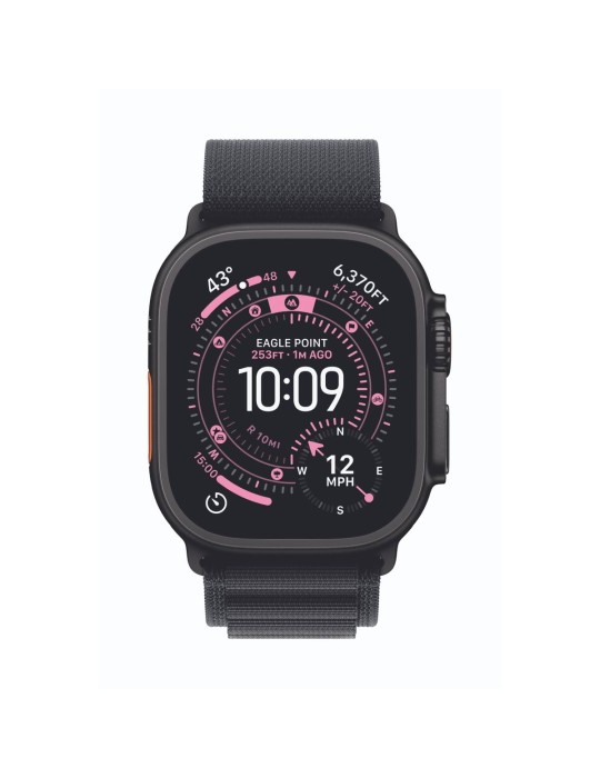 Apple Watch Ultra 3 Cellular 49mm Schwarz Titan Gehäuse mit Schwarz Alpine Loop - Large