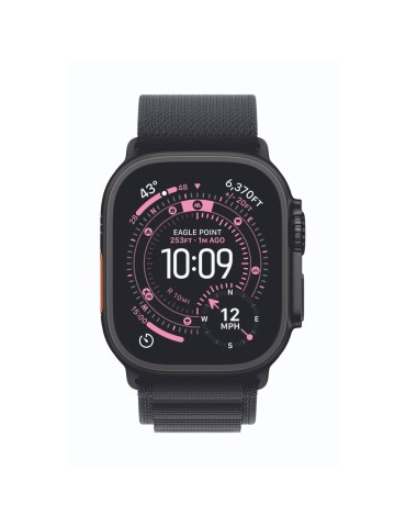Apple Watch Ultra 3 Cellular 49mm Schwarz Titan Gehäuse mit Schwarz Alpine Loop - Medium