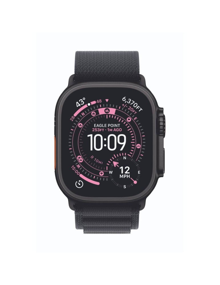 Apple Watch Ultra 3 Cellular 49mm Schwarz Titan Gehäuse mit Schwarz Alpine Loop - Small