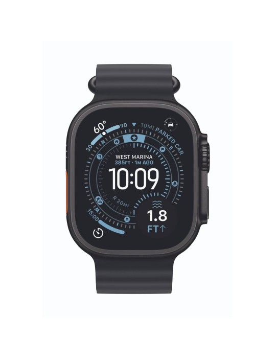 Apple Watch Ultra 3 Cellular 49mm Schwarz Titan Gehäuse mit Schwarz Ocean Band