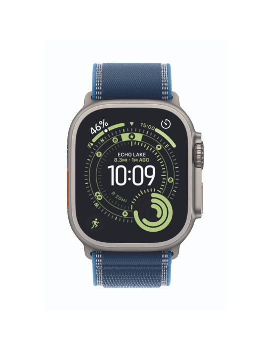 Apple Watch Ultra 3 Cellular 49mm Natur Titan Gehäuse mit Blau/Hellblau Trail Loop - M/L