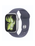 Apple Watch Series 11 Cellular 42mm Silber Aluminium Gehäuse mit Nebelviolett Sport Band - S/M