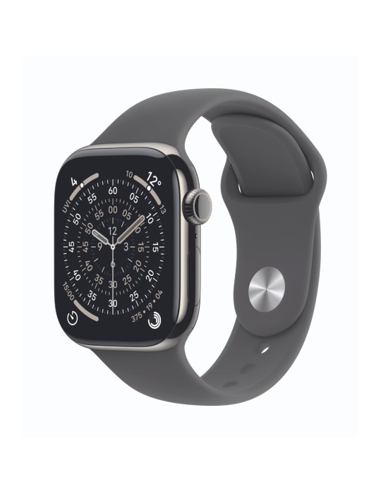 Apple Watch Series 11 Cellular 42mm Natur Titan Gehäuse mit Natur Milanaise Armband