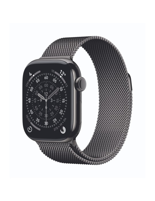 Apple Watch Series 11 Cellular 42mm Schiefer Titan Gehäuse mit Schiefer Milanaise Armband