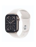 Apple Watch Series 11 Cellular 42mm Gold Titan Gehäuse mit Blassrosa Sport Band - M/L