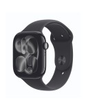 Apple Watch Series 11 Cellular 46mm Diamantschwarz Aluminium Geh mit Schwarz Sport Band - M/L