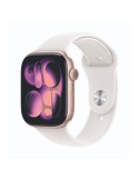 Apple Watch Series 11 Cellular 46mm Roségold Aluminium Gehäuse mit Blassrosa Sport Band - M/L