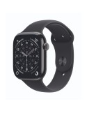 Apple Watch Series 11 Cellular 46mm Schiefer Titan Gehäuse mit Schwarz Sport Band - M/L