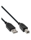 InLine® USB 2.0 Kabel, A an B, schwarz, 0,3m
