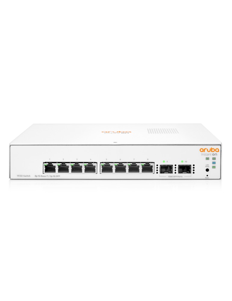 HPE Networking Instant On 1930 10-Port Switch [8x Gigabit-LAN, 2x SFP, lüfterlos]