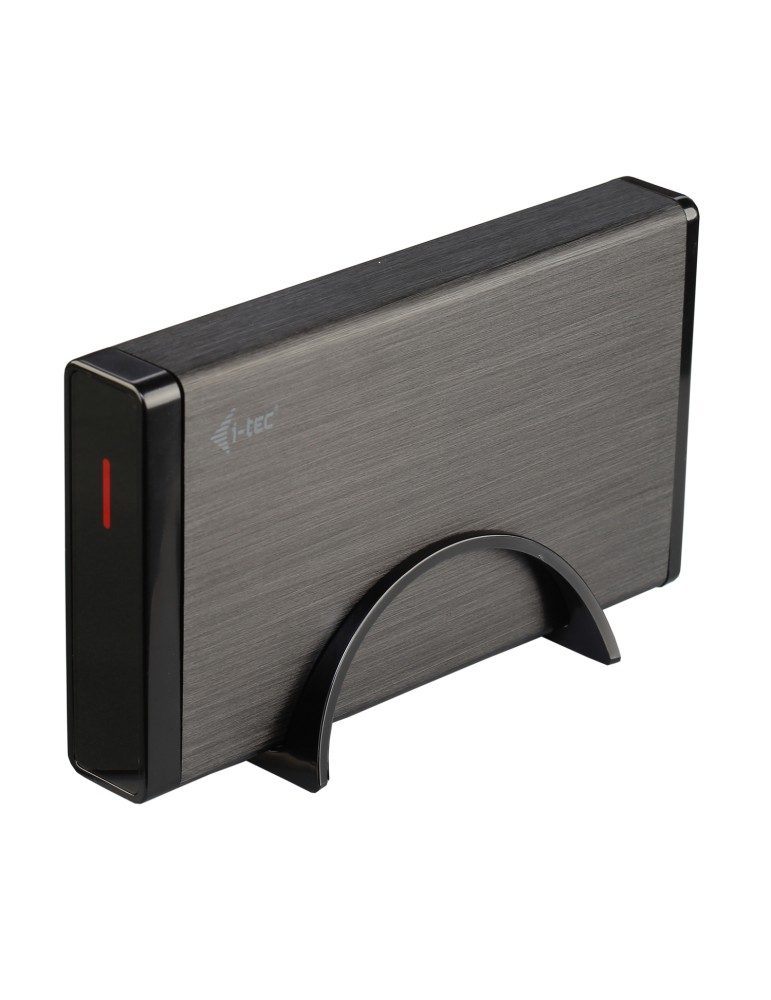 i-tec USB 3.0 Mysafe externes Festplattengehäuse schwarz [für 3,5" (8,9cm) SATA HDD/SSD, Aluminium]