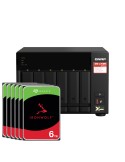 QNAP TS-673A-8G 36TB Seagate IronWolf NAS-Bundle NAS inkl. 6x 6TB Seagate IronWolf 3.5 Zoll SATA Festplatte