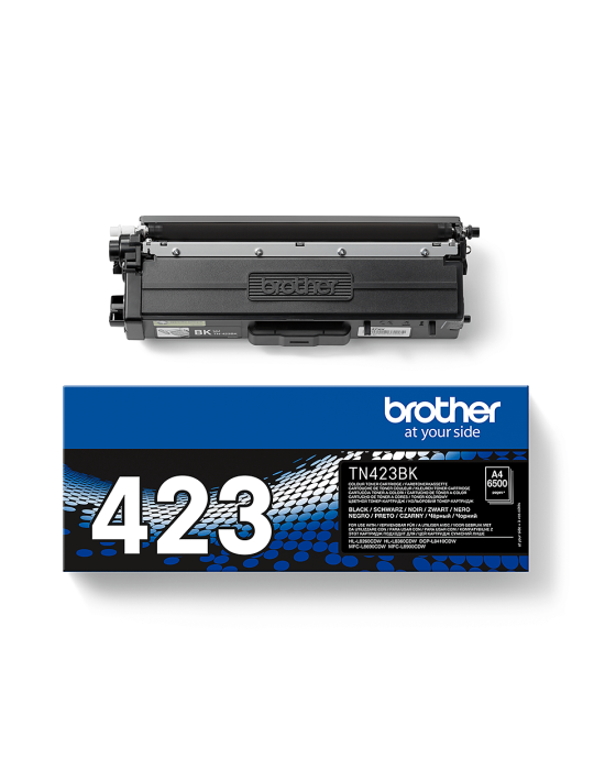 Brother TN-423BK Jumbo-Tonerkartusche Schwarz für 6.500 Seiten Kompatibilität: DCP-L8410CDW // HL-L8260CDW // HL-L8360CDW // MFC