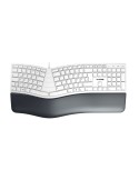 Cherry KC 4500 Ergonomische Tastatur, Kabelgebunden Handballenauflage, USB-Anschluss, Ausklappbare Füße
