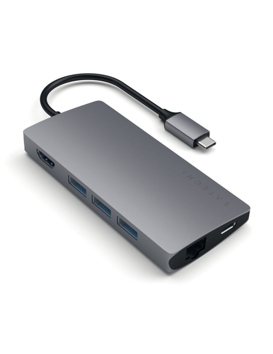 Satechi Type-C Multi-Port Hub 4K Ethernet V2 space gray
