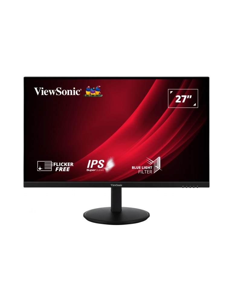 ViewSonic VG2709-2K-MHD-2 LED Office Monitor 68,58 cm (27 Zoll) Schwenk und höhenverstellbar mit superschmalem Rahmen, QHD, 16:9