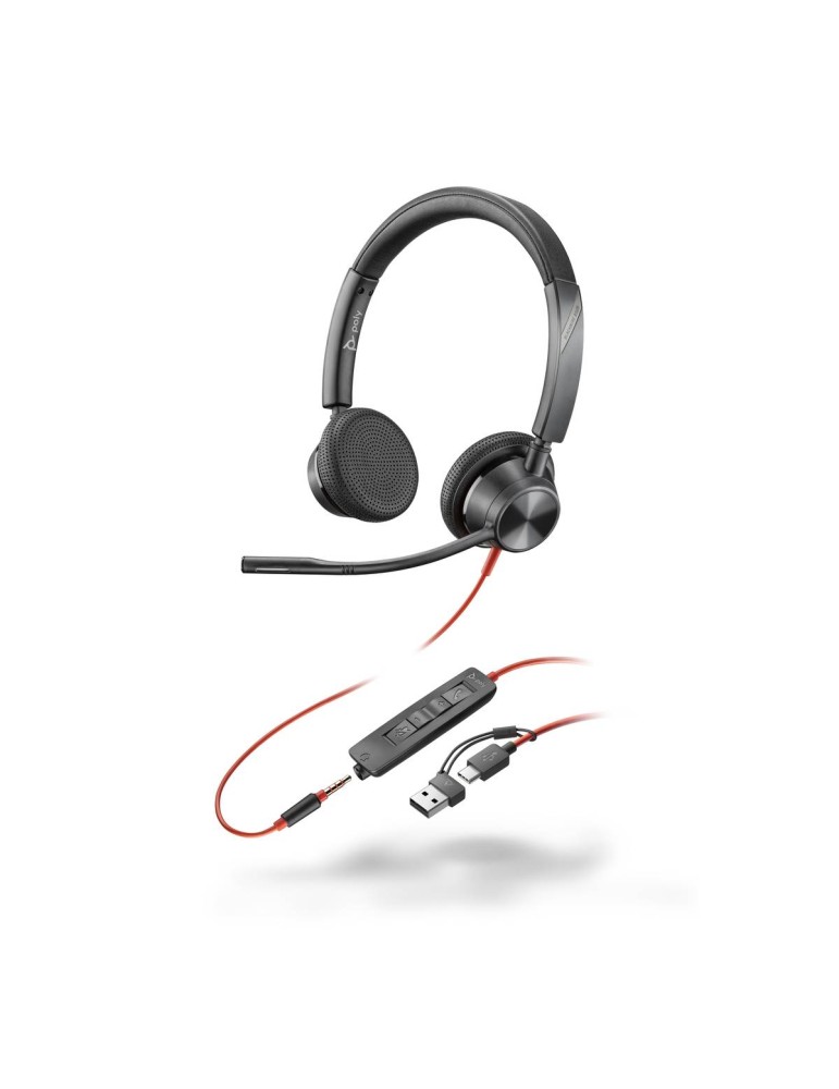 Poly Blackwire 3325 USB-C HS +3.5mmP +USB-C/A