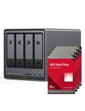 UGREEN DXP4800 Plus 32TB WD Red Plus NAS-Bundle NAS inkl. 4x 8TB WD Red Plus 3.5 Zoll SATA Festplatte