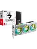 ASRock Radeon RX 9060 XT 16GB Steel Legend OC Grafikkarte - 16GB GDDR6, 2x HDMI, 2x DP