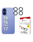 DISPLEX CamGlass All-In-One iPhone 16/16 Plus/17 2 Stück