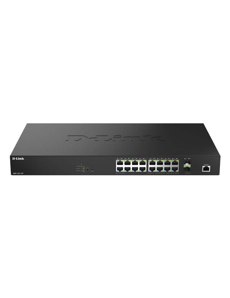 D-Link DMS-1250-18P Smart Managed Switch 16x 2.5G Ethernet (PoE++), 2x 10G SFP+