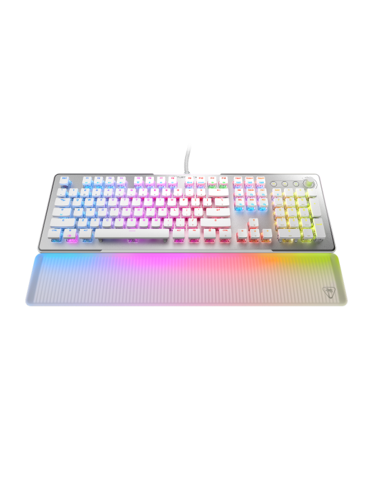 Turtlebeach Vulcan II Max Gaming Tastatur Gaming Tastatur mit linearen Switches, DE Layout, weiß