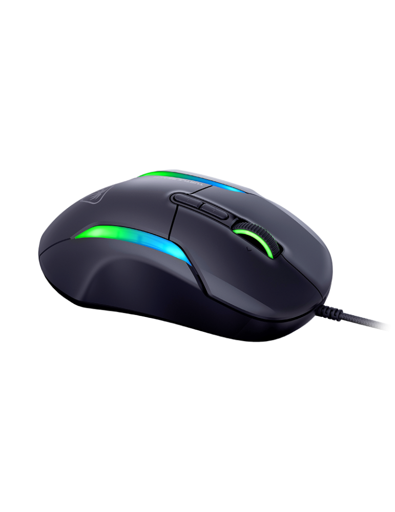 Turtlebeach Kone II ergonomische RGB-Gaming-Maus mit 4D-Scrollrad, schwarz