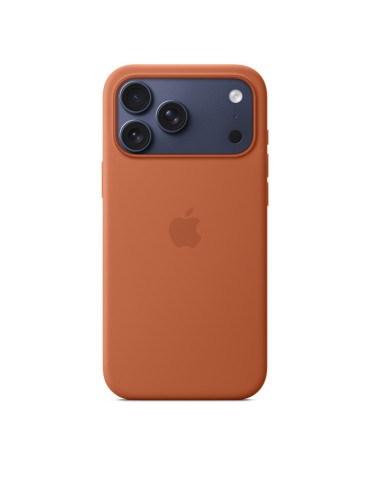 Apple Silikon Case iPhone 17 Pro Max mit MagSafe terracotta