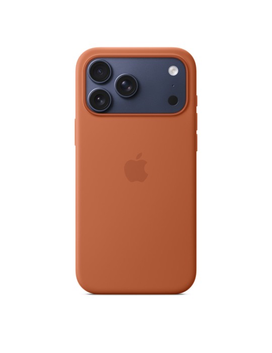 Apple Silikon Case iPhone 17 Pro Max mit MagSafe terracotta