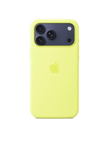 Apple Silikon Case iPhone 17 Pro Max mit MagSafe neongelb