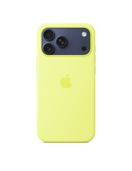 Apple Silikon Case iPhone 17 Pro Max mit MagSafe neongelb