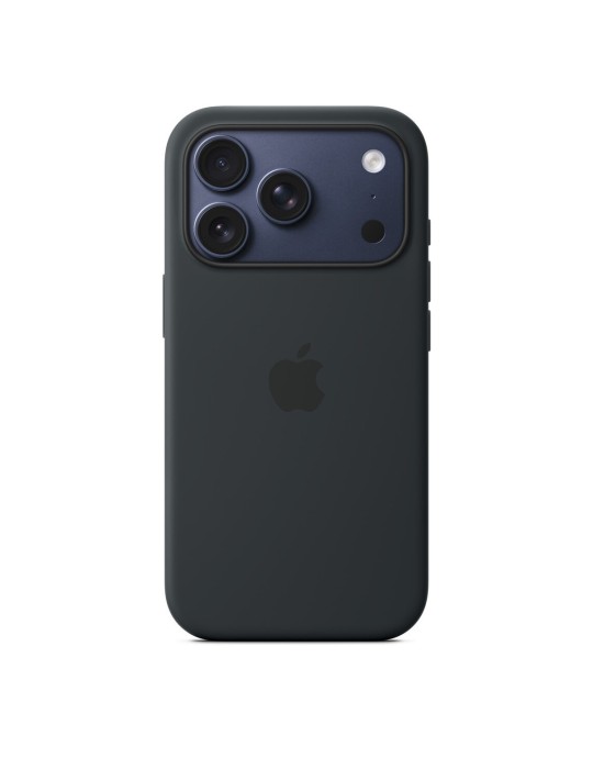 Apple Silikon Case iPhone 17 Pro mit MagSafe schwarz