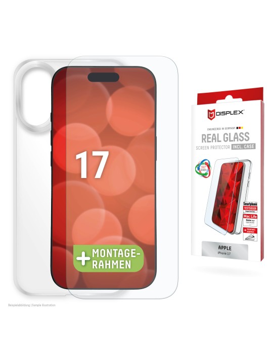DISPLEX Glas + Schutzhülle für Apple iPhone 17
