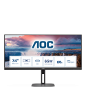 AOC U34V5C Office Monitor - Höhenverstellung, 100 Hz, USB-C
