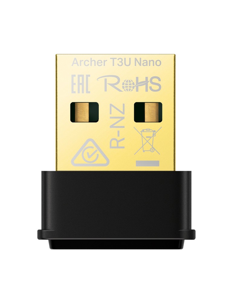 TP-Link Archer T3U Nano WiFi 5 Adapter AC1300 Dualband, USB 2.0, Nano-Design