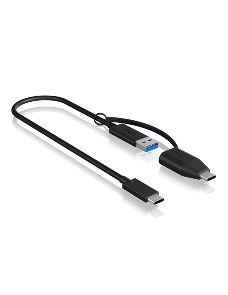 ICY BOX USB 3.2 (Gen 2) Type-C zu USB Type-A & Type-C, 35cm