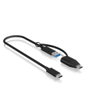 ICY BOX USB 3.2 (Gen 2) Type-C zu USB Type-A & Type-C, 35cm