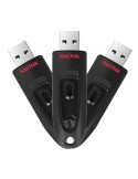 3er Pack SanDisk Ultra Typ-A 32GB USB-Stick Ohne Schutzkappe, bis zu 100 MB/s, USB 3.2 Gen 1x1 (5 Gbit/s)